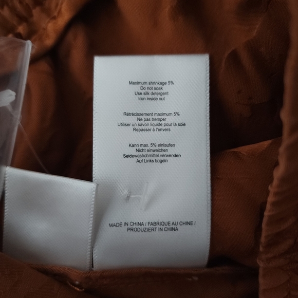 Ganni Brown Wide Leg Pants with Relaxed Fit and High Waist - Picture 8 of 10